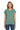 Front View of Aquatic Gildan Women's Heavy Cotton 100% Cotton T-Shirt. 5000L plain