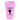 Front View of Awareness Pink Garyline® Cups-on-the-Go Stadium Cup - 22 oz.
