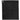 Front View of Black 1.3 lb./doz. 18x15in Terry Golf Towel plain