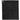 Front View of Black 1.3 lb./doz. 18x15in Terry Golf Towel plain