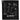 Front View of Black 1.3 lb./doz. 18x15in Terry Golf Towel