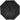 Front View of Black 40" Folding Umbrella plain