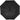 Front View of Black 40" Folding Umbrella plain