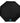 Front View of Black 46" Recycled 3-Folding Umbrella