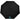 Front View of Black 46" Recycled 3-Folding Umbrella