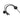 Front View of Black 5-in-1 Long Charging Cables with iWatch Charger
