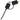 Front View of Black 5-in-1 Recycled Long Charging Cable