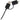 Front View of Black 5-in-1 Recycled Long Charging Cable