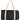 Front View of Black Barrel 18" 5oz Cotton Canvas Duffel Bag plain