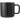 Front View of Black Boulder Ceramic Mug 12 oz. plain