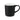 Front View of Black Bronx 12oz Ceramic Mug plain