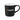 Front View of Black Bronx 12oz Ceramic Mug