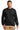 Front View of Black Carhartt Midweight Crewneck Sweatshirt. CTK124 plain