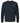 Front View of Black Crewneck Sweatshirt - A586