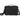Front View of Black Crossbody Recycled Messenger Bag plain