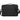 Front View of Black Crossbody Recycled Messenger Bag