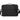 Front View of Black Crossbody Recycled Messenger Bag