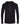Front View of Black/ Dark Grey Softstyle® Lightweight Hooded Long Sleeve T-Shirt - 987