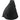 Front View of Black Downtown Sling Backpack plain
