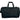 Front View of Black Excel Sport Deluxe 20" Duffel Bag plain