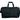 Front View of Black Excel Sport Deluxe 20" Duffel Bag plain