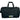 Front View of Black Excel Sport Deluxe 20" Duffel Bag