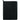 Front View of Black FSC® Mix Pedova™ Zippered UltraHyde Padfolio plain