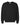 Front View of Black Garment-Dyed Lightweight Fleece Crewneck Sweatshirt - 1466