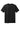 Front View of Black Gildan Tall 100% US Cotton T-Shirt 2000T plain
