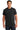 Front View of Black Gildan - Ultra Cotton 100% US Cotton T-Shirt. 2000 plain