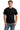 Front View of Black Gildan - Ultra Cotton 100% US Cotton T-Shirt with Pocket. 2300 plain