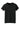 Front View of Black Gildan Women's Heavy Cotton 100% Cotton T-Shirt. 5000L plain
