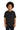 Front View of Black Gildan - Youth Ultra Cotton 100% US Cotton T-Shirt. 2000B plain