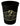Front View of Black Good Value™ Stadium Cup - 16 oz.