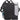 Front View of Black Gridlock Vertical 15" Computer Messenger Bag plain