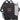 Front View of Black Gridlock Vertical 15" Computer Messenger Bag