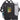 Front View of Black Gridlock Vertical 15" Computer Messenger Bag
