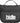 Front View of Black Hanging Toiletry Bag