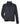 Front View of Black Heather Drop Line Fleece Jacket - M16223