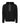 Front View of Black Heather Sponge Fleece Hoodie - 3719