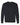 Front View of Black Heavy Cotton™ Long Sleeve T-Shirt - 5400