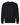 Front View of Black Heavyweight Long Sleeve T-Shirt - 7211