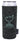 Front View of Black Koozie® Heather Collapsible Slim Can Cooler