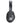 Front View of Black Light Up Logo Bluetooth Headphones