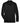 Front View of Black Men's CrownLux Performance® Tall Plaited Long Sleeve Polo - DG20LT