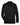 Front View of Black Men's CrownLux Performance® Tall Plaited Long Sleeve Polo - DG20LT
