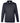 Front View of Black Men's Zone Performance Long Sleeve Polo - TT51L