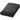Front View of Black Micro Coral Plush Blanket plain