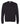 Front View of Black Midweight Crewneck Sweatshirt - SS3000
