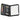Front View of Black New Yorker Padfolio